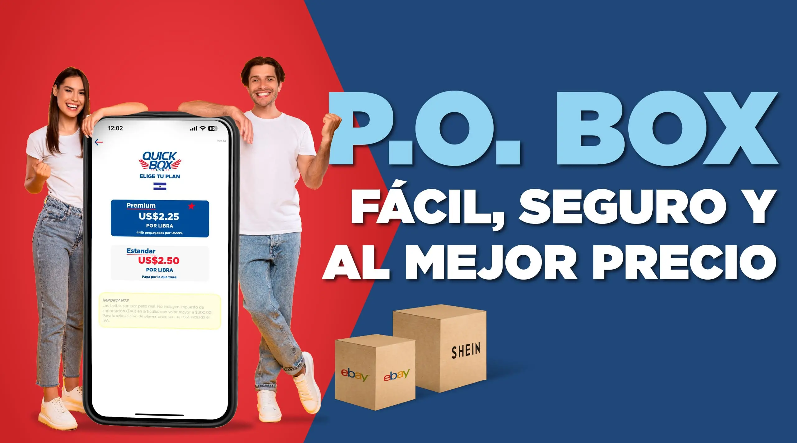 P.O. Box en El Salvador con Quick Box: fácil, seguro y al mejor precio para compras en USA